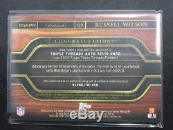 2014 Topps Triple Threads Russell Wilson Pigskin Patch Auto 1/1 A2763