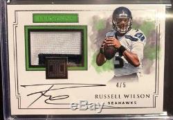 2017 Impeccable Russell Wilson Patch Auto 4/5 Seattle Seahawks