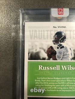 2017 Panini Encased Russell Wilson NFL Shield Sur Carte Auto 1/1 Seahawks 1 De 1