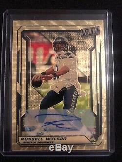 2019 National Panini Vip Gold Pack Russell Wilson Gold Auto Superfractor 1/1