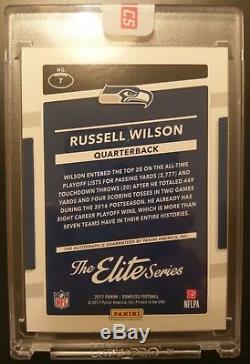 Autographe Donruss 2017 Russell Wilson Auto Série Elite # 'd 4/5 Ssp