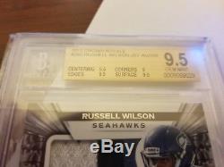 Patch Royale 2012 Russell Wilson Recrue Patch Auto 208/349 Bgs 9.5 / 10 Lire
