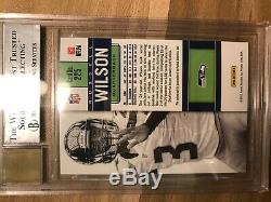 Rare Russell Wilson 2012 Contenders # 225 Sp Auto Rc # / 25 Bgs 9 Mint 10 Autograph