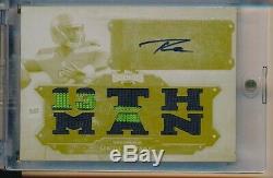 Russell Wilson 1/1 Rookie Auto Rc Whale 2012 White Threads Seahawks 13 Topps Man