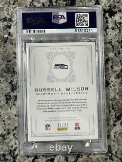 Russell Wilson 2012 National Treasures #325 Rookie Patch Auto /99 Pmjs Authentique