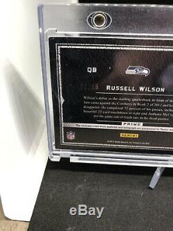 Russell Wilson 2012 Playbook Livret Rc Jersey Rookie Auto / 25 Seahawks Patch