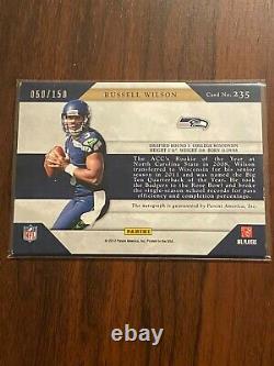 Russell Wilson 2012 Prominence Rookie Auto Sur Patch 50/150
