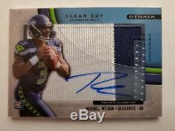 Russell Wilson 2012 Strata Recrue Autograph Topps Seahawks Patch Rc Auto Apr / 75