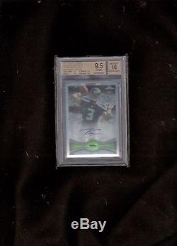 Russell Wilson 2012 Topps Chrome Prism Refractor Rc Auto / 50 9.5 10 Seahawks