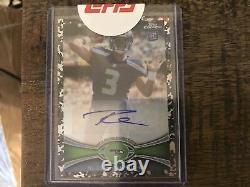 Russell Wilson 2012 Topps Chrome Rc Auto Camo Réfractaire #40 56/105 Rare