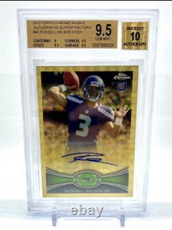 Russell Wilson 2012 Topps Chrome Superfractor 1/1 Auto Rookie Seahawks