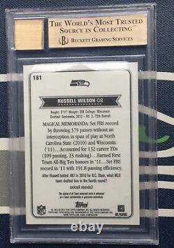 Russell Wilson 2012 Topps Magic Bgs 9.5 10 Auto Rookie Card Rc Rare! Sp