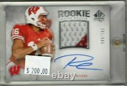 Russell Wilson 2012 Upper Deck Sp Authentic Auto Rookie Patch Autograph /885 Rc