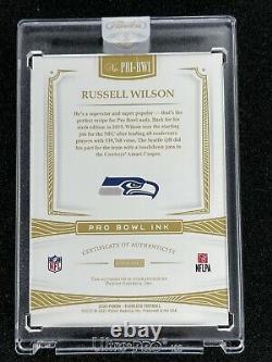 Russell Wilson 2020 Panini Flawless Pro Bowl Autographe Seahawks Auto Sp 1/3