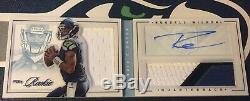 Russell Wilson # 24/25 2012 Rookie Auto Patch Rc Panini Playbook Platinum Version