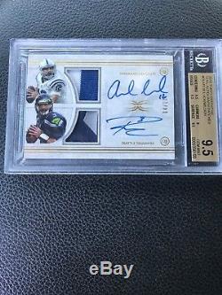 Russell Wilson Andrew Chance / 10 Patch Auto 2015 Topps Définitif Rc