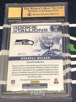 Russell Wilson Auto 2012 Contenders Rookie Étalons Bgs 9.5 10 Au # / 25