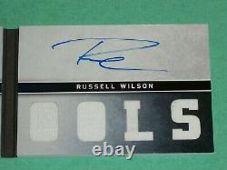 Russell Wilson Auto Jersey Rookie Card Rpa /99 2012 Playbook Seattle Seahawks