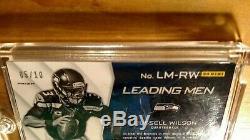 Russell Wilson Maillot Panini Spectra Prizm Patch 2014, Seahawks Auto 5/10