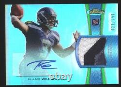 Topps 2012 Finest Russell Wilson Patch Auto 22/250 Rookie Rc Seahawks