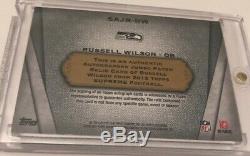 Topps Supreme Russell Wilson Rc Patch Auto 2012 10/10 = 1/1 Seahawks 3 Couleurs Malades
